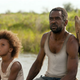 Quvenzhané Wallis (Hushpuppy) and Dwight Henry (Wink) (Jess Pinkham)